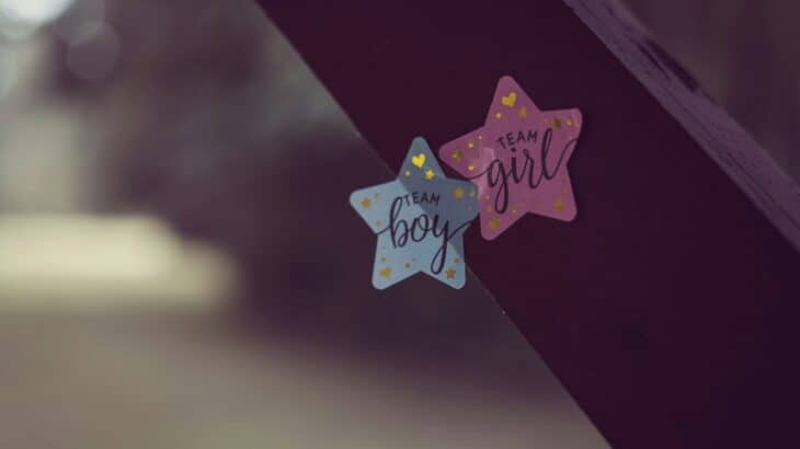 blue and pink stars for baby