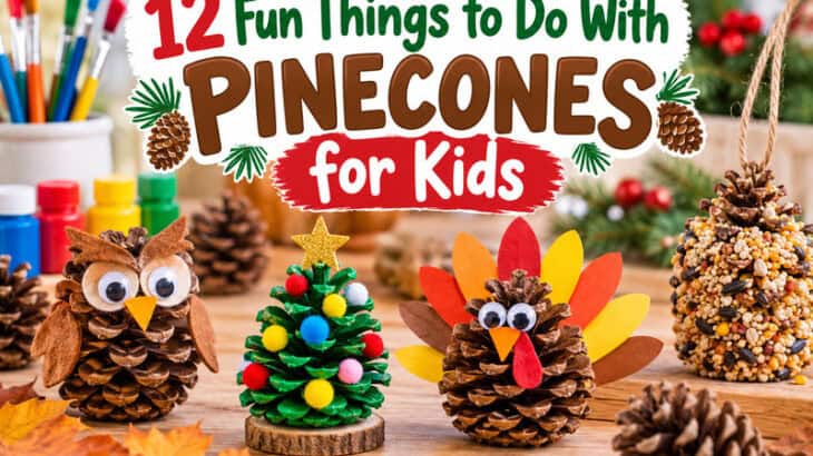 12 Fun Pinecone Crafts for Kids