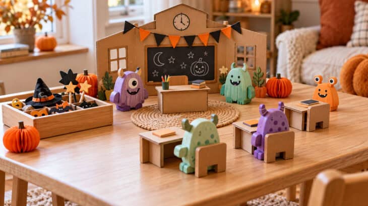 Cozy Halloween Monster Play Station